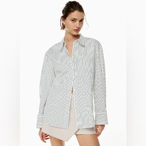 Aritzia Babaton Essential Poplin Relaxed Shirt XS